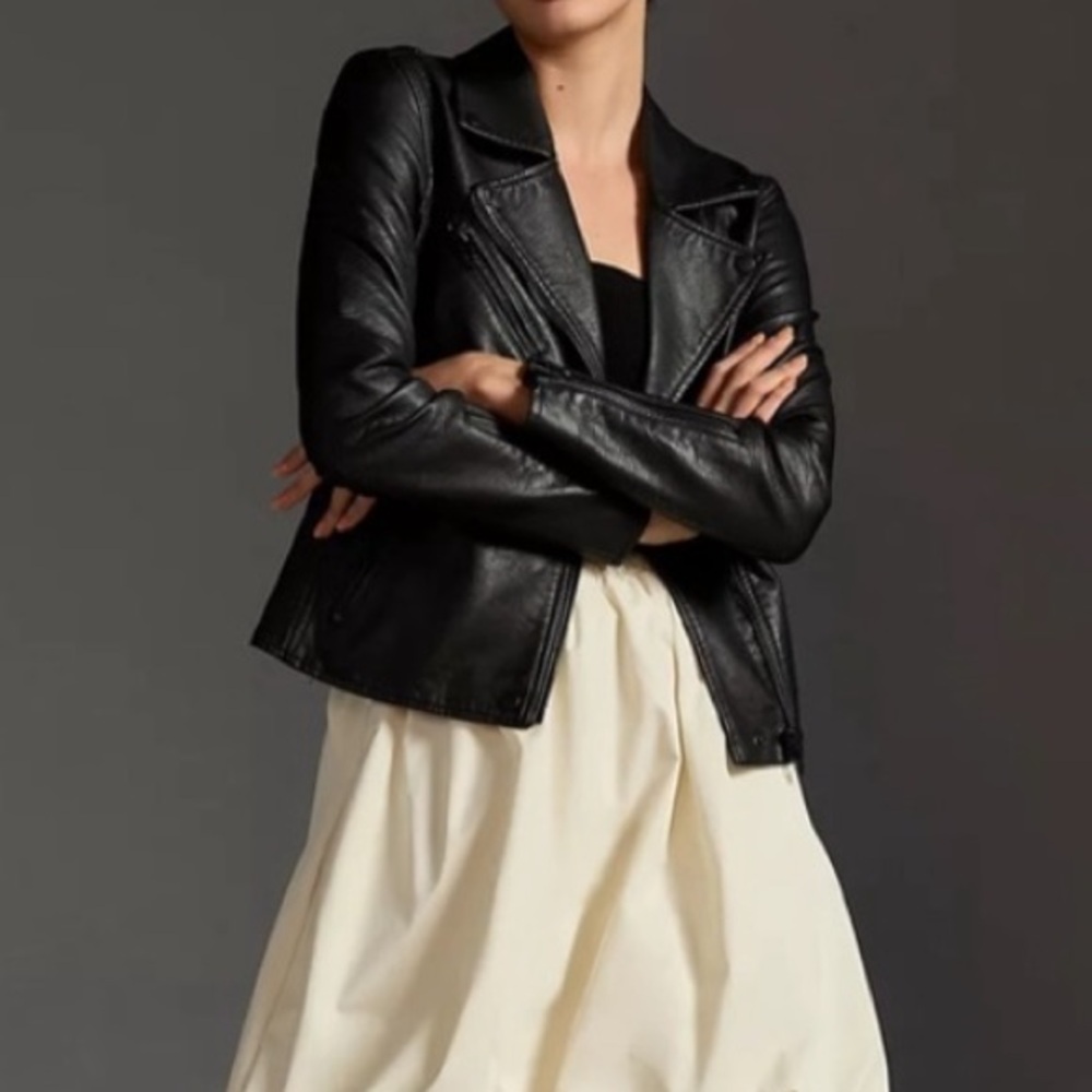 Women's Black Leather Jacket